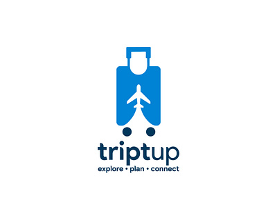 Tript Up Travel App Logo Design app design logo travel