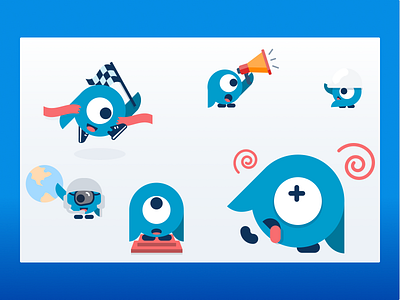 Mascot created for SAAS Product app branding design illustration ui vector