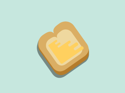 The greatest thing since sliced bread bread breakfast butter food illustration simple sliced toast toasted vector yum