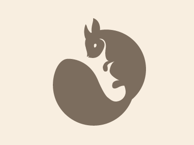 Squirrel Sigil flat illustration logo rodent sigil squirrel vector ying yang