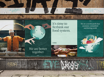 Rethink — Poster Layouts branding design food identity illustration logo restaurant
