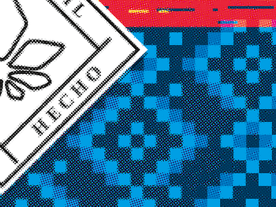 Hecho en cigarette classic mexico pattern poster retro