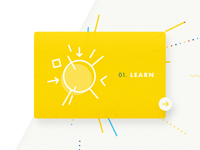 01. Learn button icon illustration information learn next ui ux