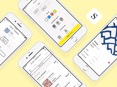 Schumacher App - Various Screens application checkout clean commerce filter icon info interactive minimal pattern ui ux