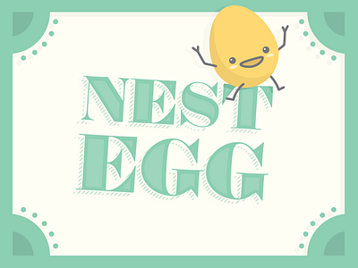 Nest Egg Logo app bank branding coin dollar egg mobile game money nest save ui ux