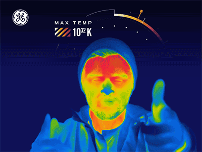 GE Hot Sauce ~10³² Kelvin~ branding diagram environmental fire general electric gif heat hot sauce infographic infrared temperature thermal