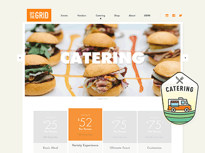 OFF THE GRID - Catering Page