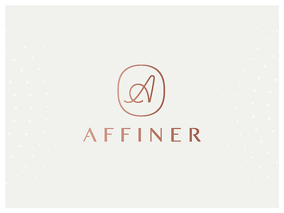 Affiner Logo crest fashion icon logo mark monogram new york overlay pattern style