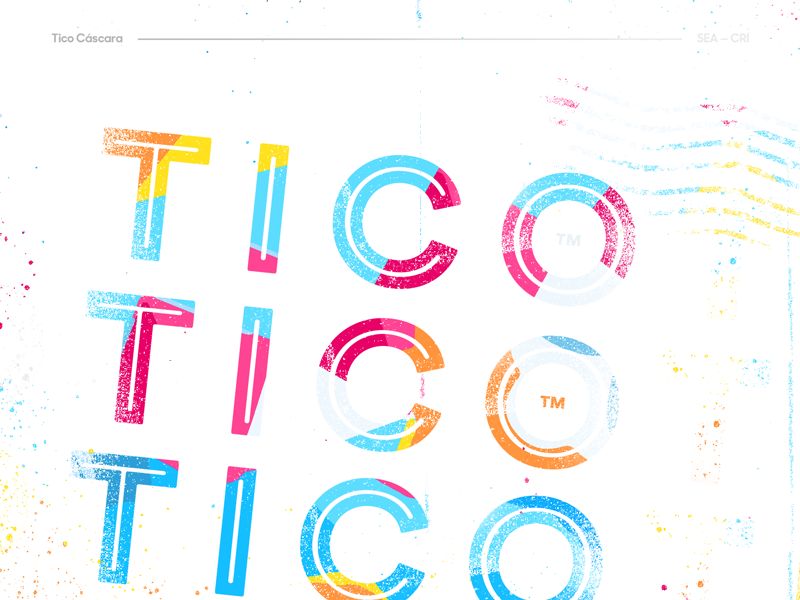 Tico CΓ‘scara Branding β 2 martinie cherry costa rica spanish cascara coffee berry fruit wordmark branding identity logo