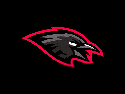 Raven animal bird brand branding identity logo logotype mascot putylo raven sport team