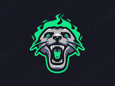 Toxic Panthera's branding identity lampart leopard logo logotype mascot pantera panthera sport team