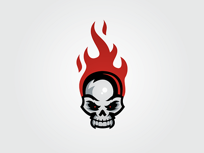 Skull burn burning fire skull