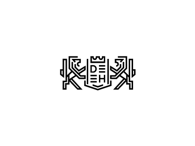 Lion kingdom lion logo mark mateusz putylo royal symbol