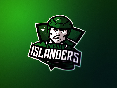 Islanders human island islanders logo logotype mark sport team