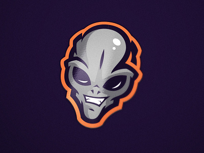 Alien alien bold esport head identity sale sport team