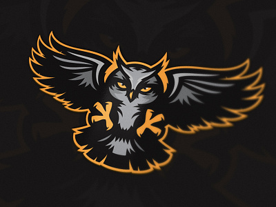 owl bird bold branding esports identity logo logotype mascot owl sports team