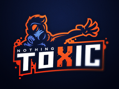 Nothing Toxic gas logo mask putylo sport team toxic