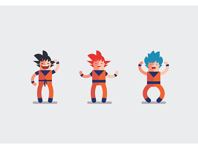 Goku2 animation flat goku transformation