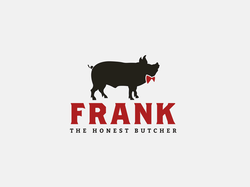 Frank 'The Honest Butcher' . Branding identity branding branding identity butcher logo