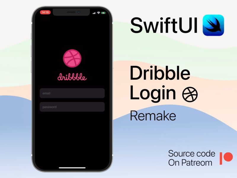 Dribbble login in swiftUI