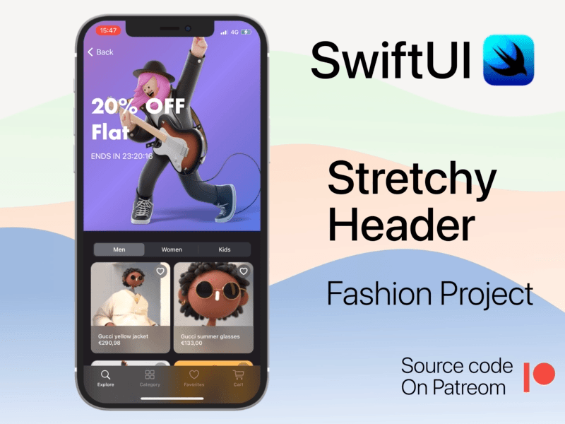 Stretchy Header in SwiftUI animation app apple design developer swift swiftui ui ux