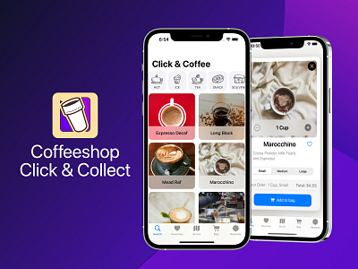 Coffeeshop Click & Collect apple business cafe coffee design developer ios iphone swift swiftui ui