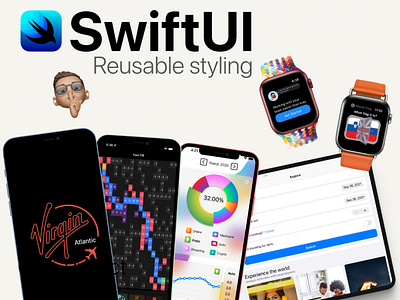 SwiftUI Reusable Styling apple branding coder design developer illustration logo swift swiftui ui ux
