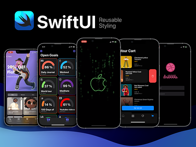 Learn SwiftUI apple branding design developer illustration logo swift swiftui ui ux