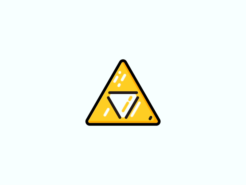 Animated Zelda Essentials ae animation gif icon loop minimal shape layers simple triforce zelda