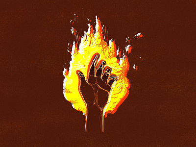 Devil's Kiss bioshock devils fire flame hand illustration infinite kiss