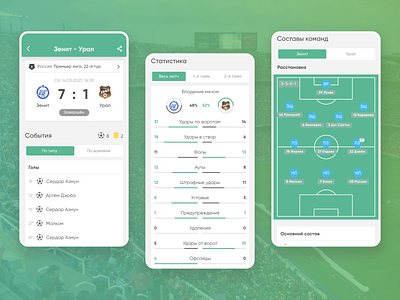 Football match statisics - mobile UI football football app interface design mobile app mobile app design mobile design mobile ui statistics ux ux ui ux design