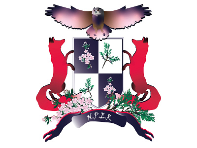 coat of arms design illustration logo vector