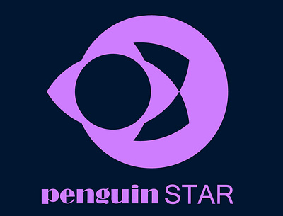 penguinSTAR design logo logo design minimalist logo vector