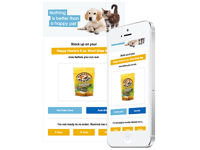 Happy Pets Product Email