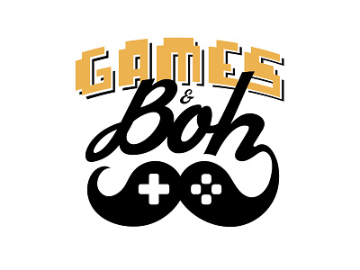 Games & Boh Logo baltimore beer boh brand controller gamer games logo mustache reviews