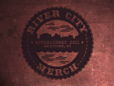 River City Merch leather logo river city merch western