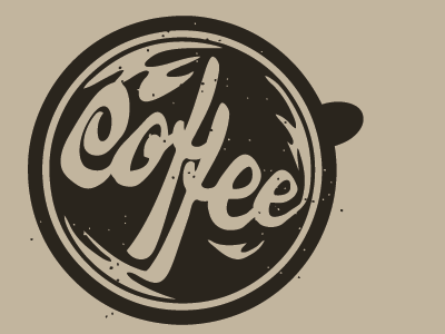 Coffee coffee cup logo typography