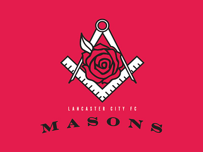 Lancaster City FC Masons city crest lancaster masons pro red rose semi soccer
