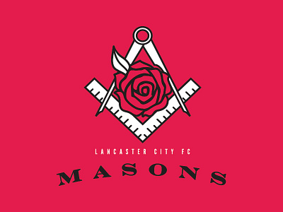Lancaster City FC Masons city crest lancaster masons pro red rose semi soccer