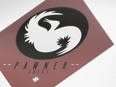 Pawner Crest Logo bird business card logo pawner crest wings