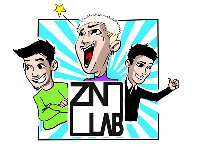 ZN-LAB branding design design illustration graphic illustration logo logodesign vector