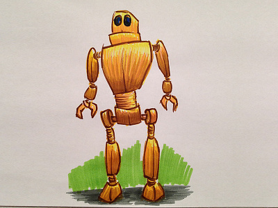 Robot markers robot sketch