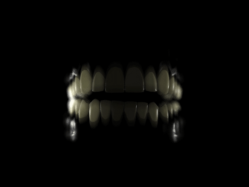 Chatter anatomy c4d cinema 4d dental gif monster motion mouth teeth