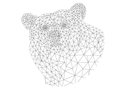 Low Poly Bear WIP bear geometry low poly nature polygon vector wip