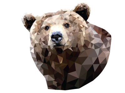 Poly Bear WIP 2 bear geometry low poly nature polygon vector wip