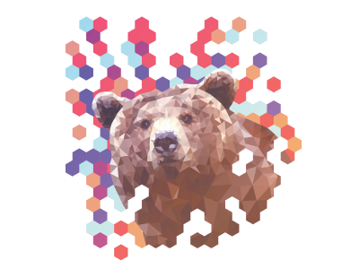 Poly Bear bear geometry low poly nature party poly