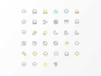 Weather Icons Revisti icon iconography vector weather