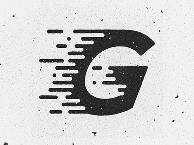 G 36 days of type action fast type g go speed line typography vector