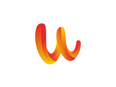 W letter, modern, gradient, colorful, w logo design