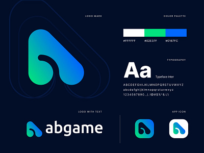 abgame logo branding | game logo